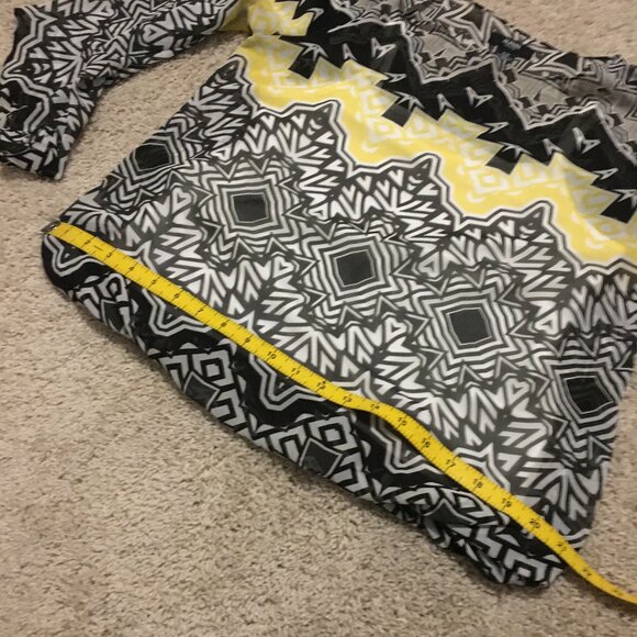 Alfani Modern Retro Trippy Print Bell Sleeve Cover Top & Cami - Picture 14 of 16